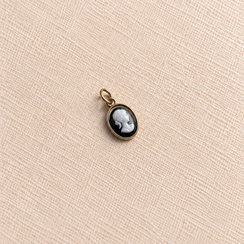 Midnight Cameo Charm