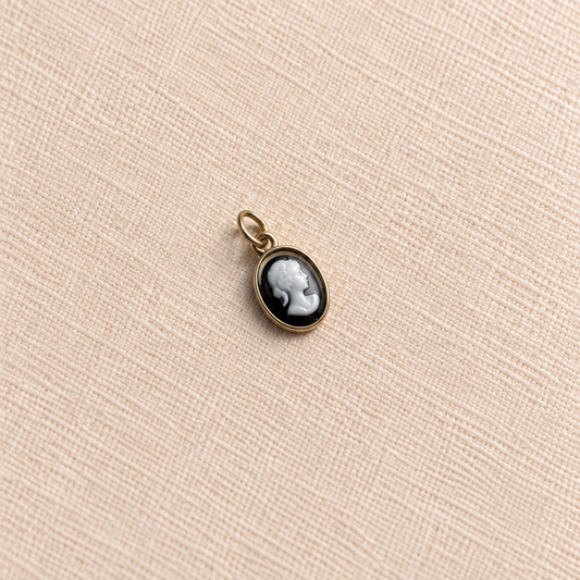 Midnight Cameo Charm