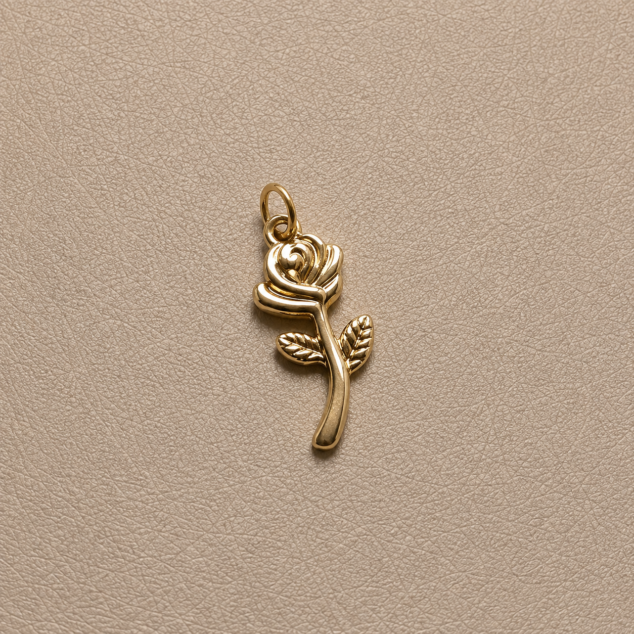 Gold Rose Charm