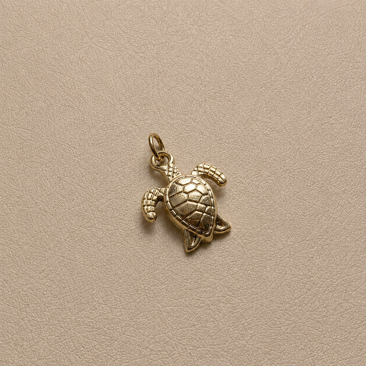 Gold Sea Turtle Charm