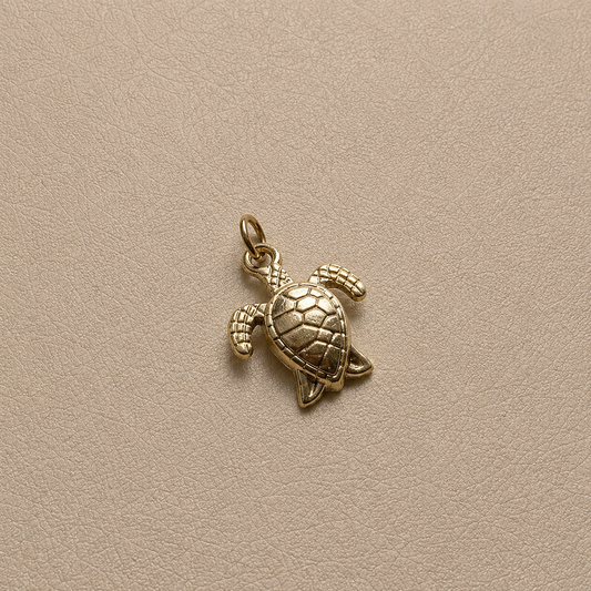 Gold Sea Turtle Charm