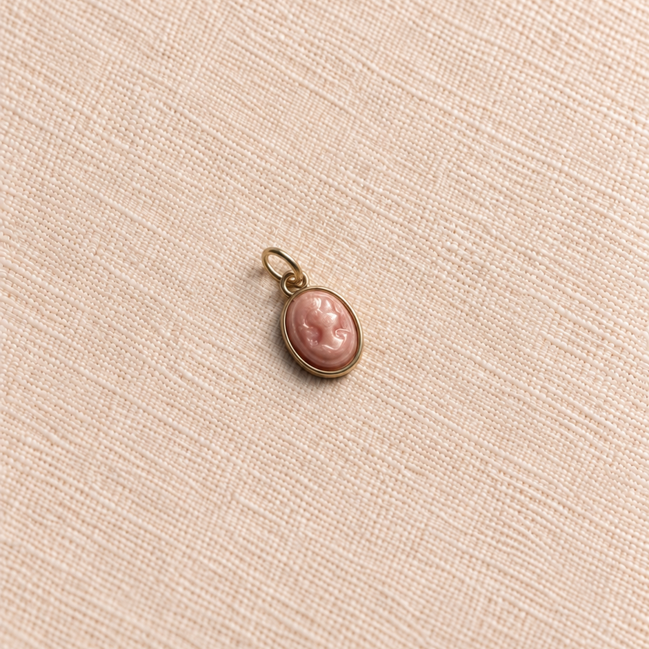 Blush Cameo Charm