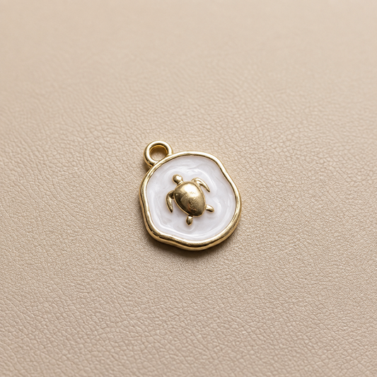Round Sea Turtle Charm